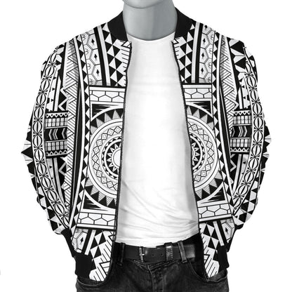 Polynesian Tattoo Design Men Bomber Jacket