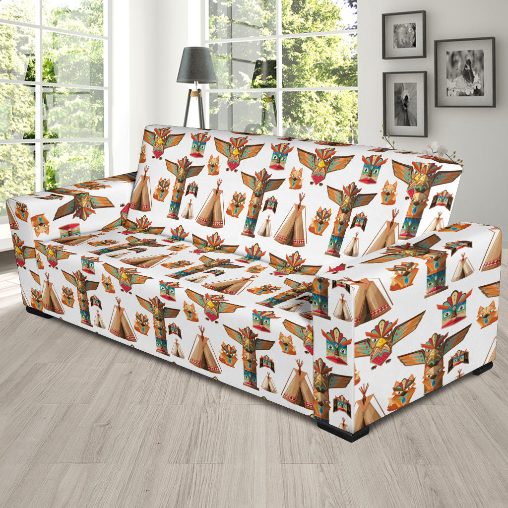 Totem Native Print Design LKS303 Sofa Slipcover