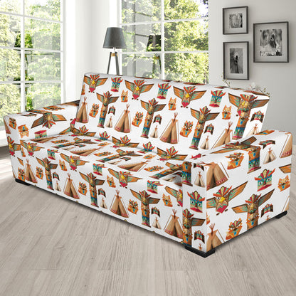 Totem Native Print Design LKS303 Sofa Slipcover