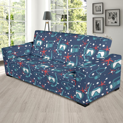 Scuba Equipment Print Design LKS302 Sofa Slipcover