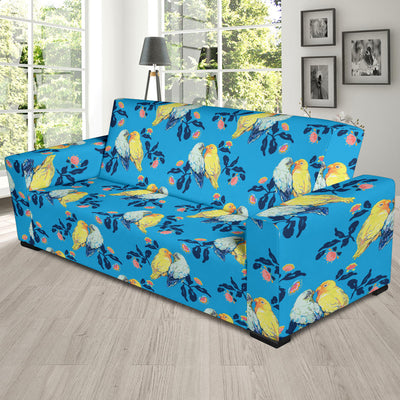 Lovebird Pattern Print Design 03 Sofa Slipcover