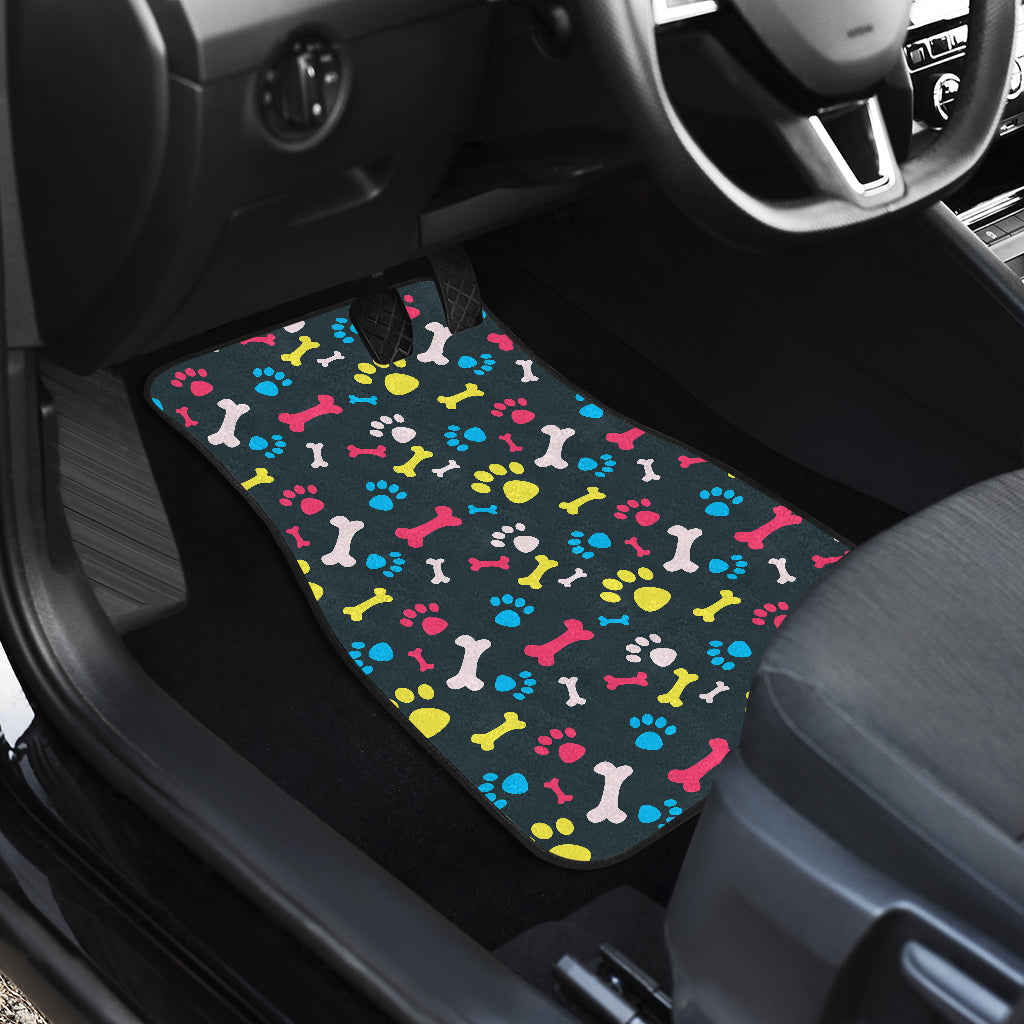 Paw Design Print Car Floor Mats Front Back