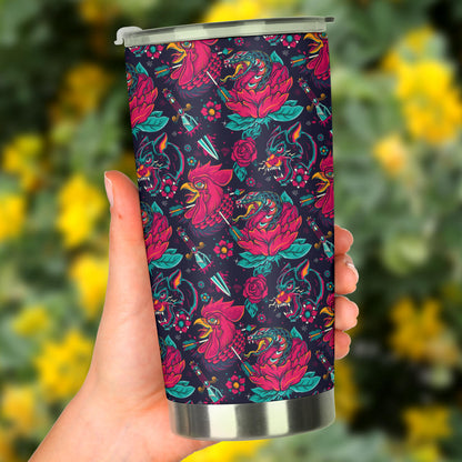 Old School Tattoo Print Tumbler