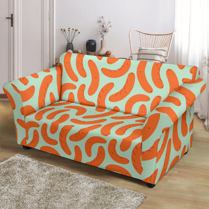 Sausage Print Design LKS304 Loveseat Couch Slipcover