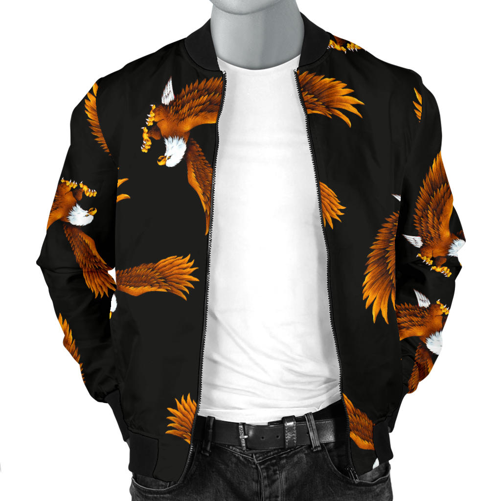 Eagles Print Pattern Men Bomber Jacket