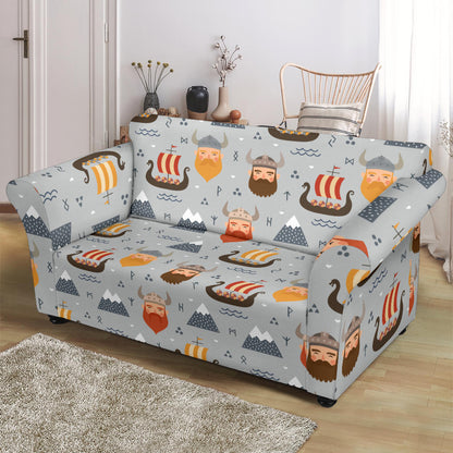 Vikings Print Design LKS307 Loveseat Couch Slipcover