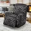 Bandana Black White Print Design LKS302 Recliner Slipcover