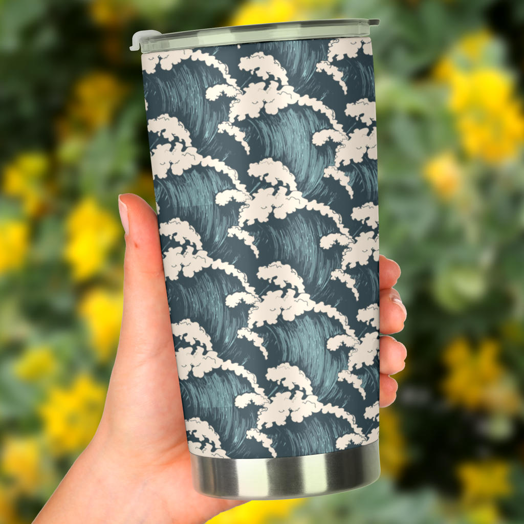 Wave Art Print Tumbler