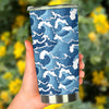 Wave Themed Pattern Print Tumbler