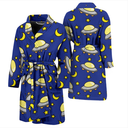 UFO Print Design LKS309 Men Bathrobe
