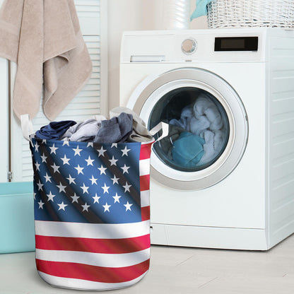 American flag Classic Laundry Basket