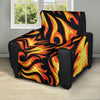 Flame Fire Design Pattern Recliner Cover Protector