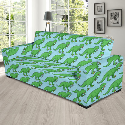 T Rex Pattern Print Design A01 Sofa Slipcover