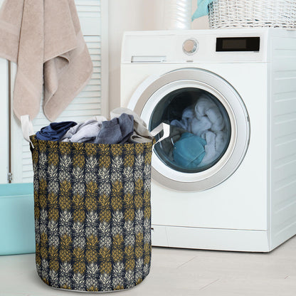 Pineapple Print Design Pattern Laundry Basket