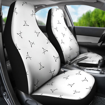 Hockey Print Design LKS304 Car Seat Covers