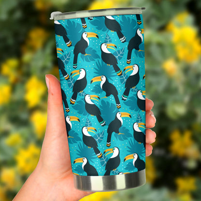 Toucan Parrot Pattern Print Tumbler