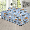 Cooking Kitchen Tools Pattern Print Design 02 Sofa Slipcover