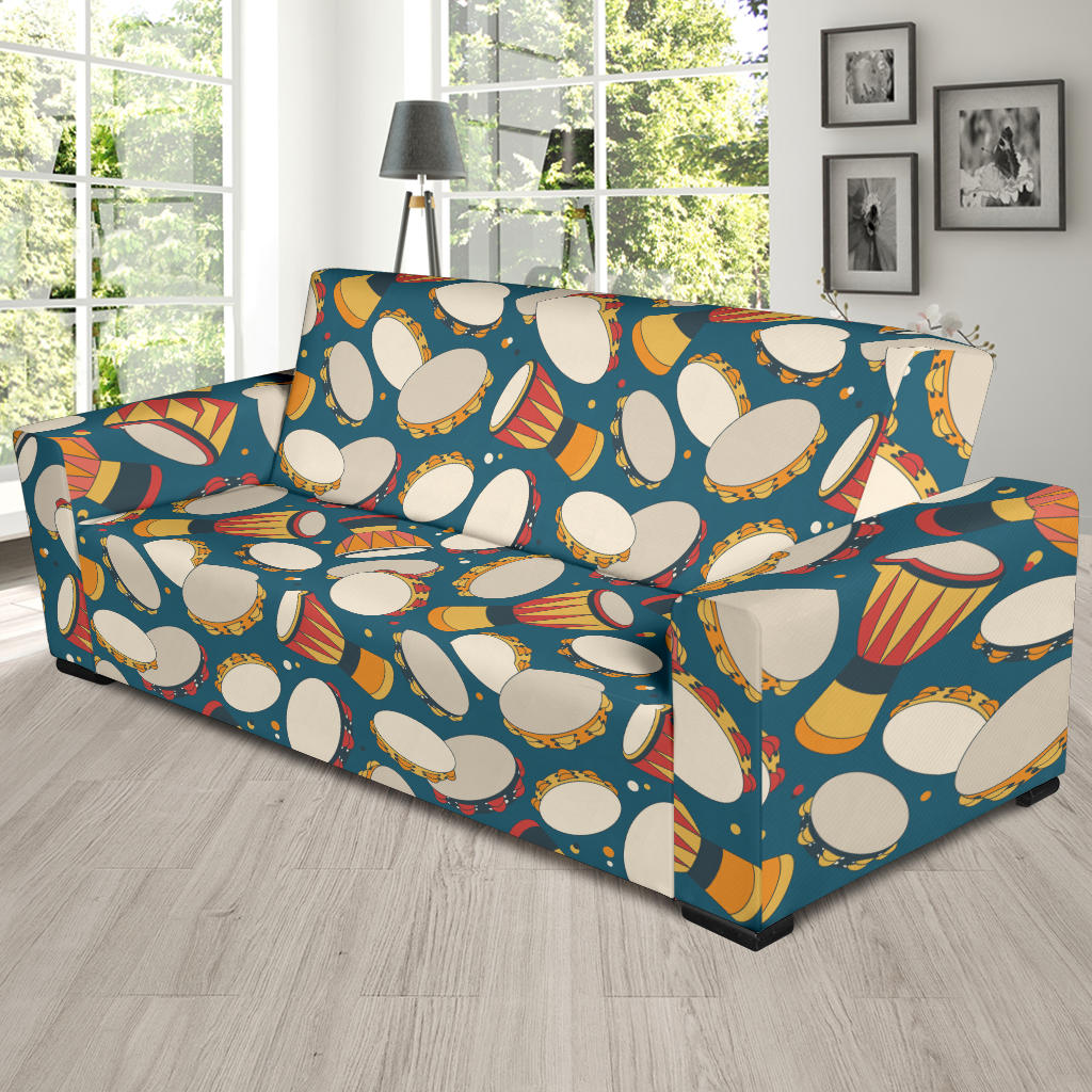 Tambourine Pattern Print Design 01 Sofa Slipcover