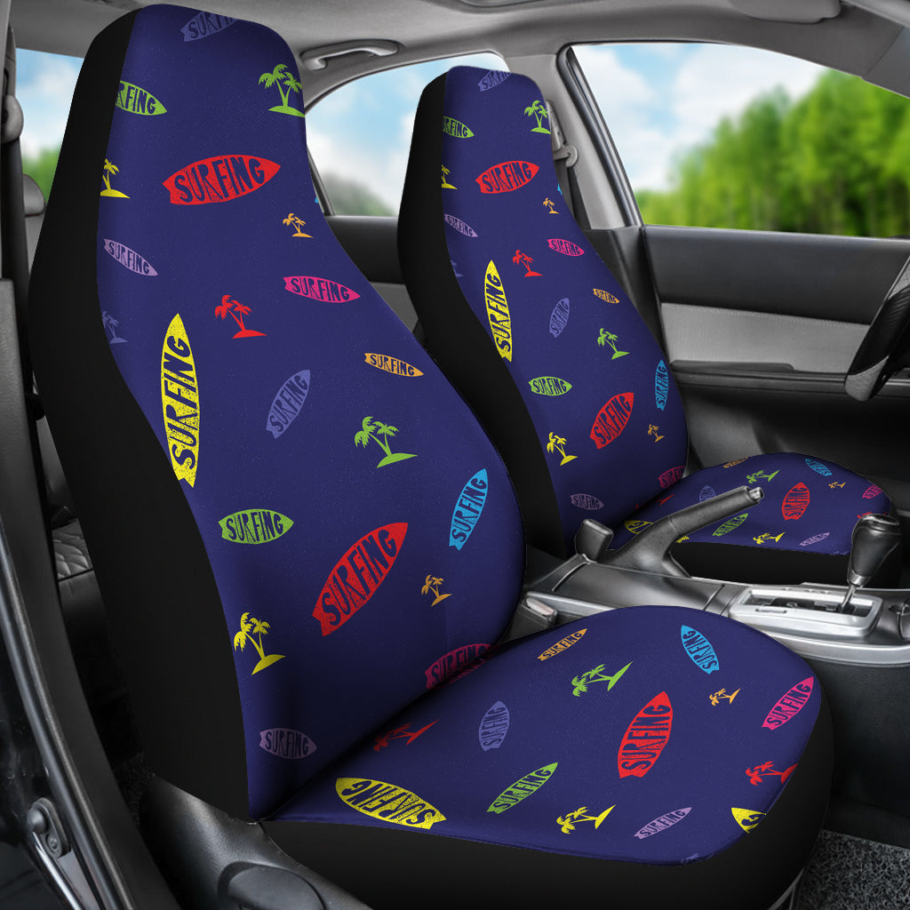 Surfboard Print Design LKS305 Car Seat Covers