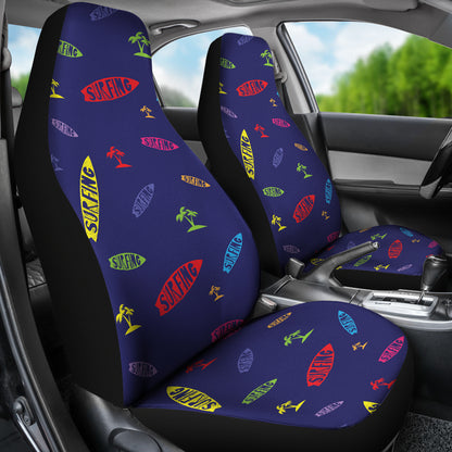 Surfboard Print Design LKS305 Car Seat Covers