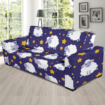 Sheep Pattern Print Design 03 Sofa Slipcover