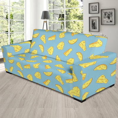 Cheese Pattern Print Design 04 Sofa Slipcover