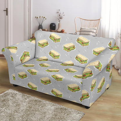 Sandwich Print Design LKS304 Loveseat Couch Slipcover