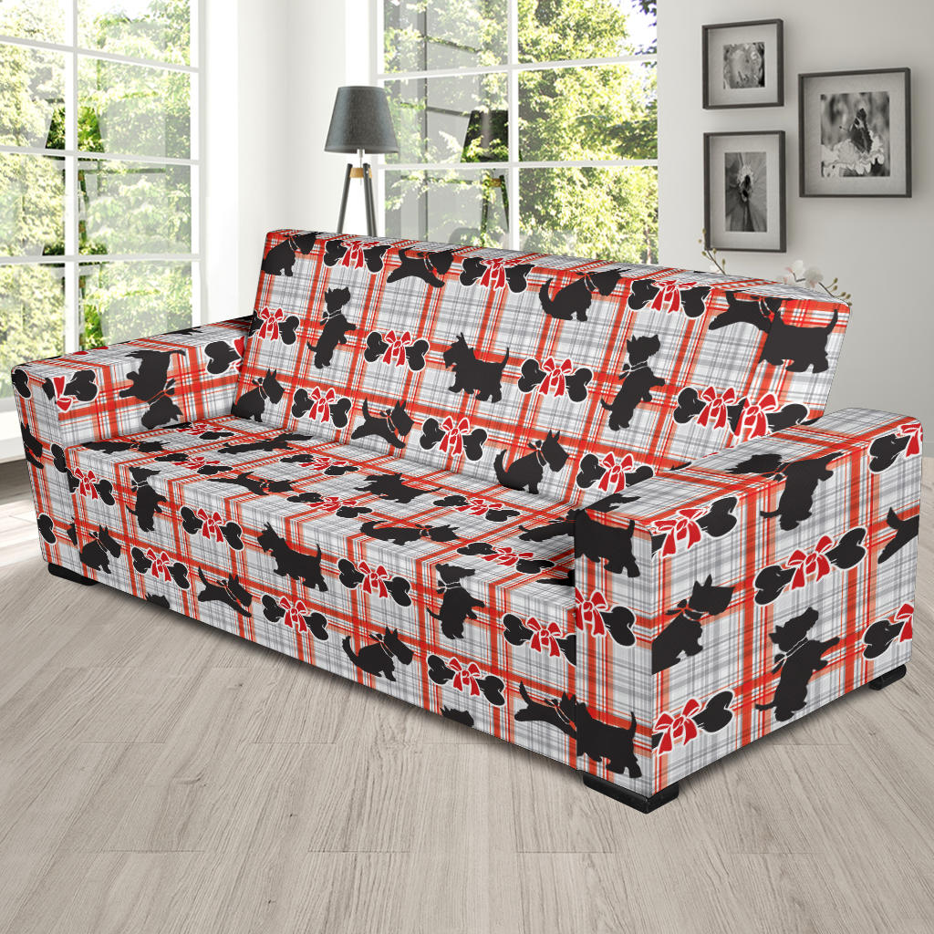 Scottish Terriers Print Design LKS3014 Sofa Slipcover