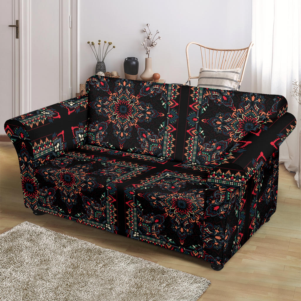 Bandana Print Design LKS307 Loveseat Couch Slipcover