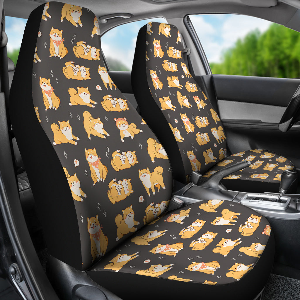 Shiba Inu Print Design LKS309 Car Seat Covers