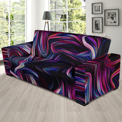 Liquid Pattern Print Design 01 Sofa Slipcover