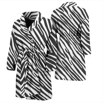 Zebra Classic Print Design LKS302 Men Bathrobe