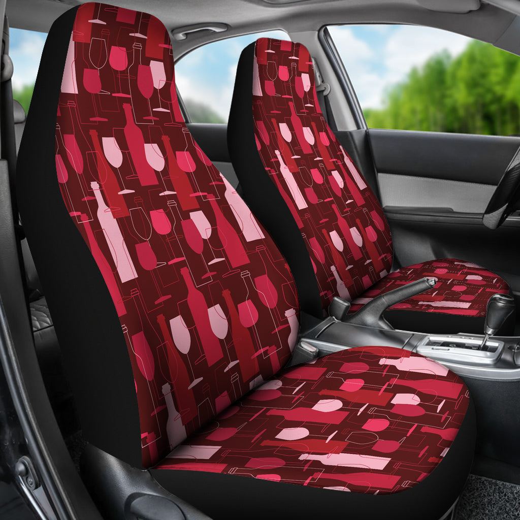Wine Print Design LKS304 Car Seat Covers