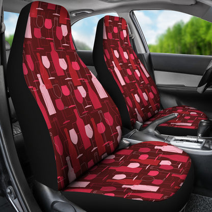 Wine Print Design LKS304 Car Seat Covers