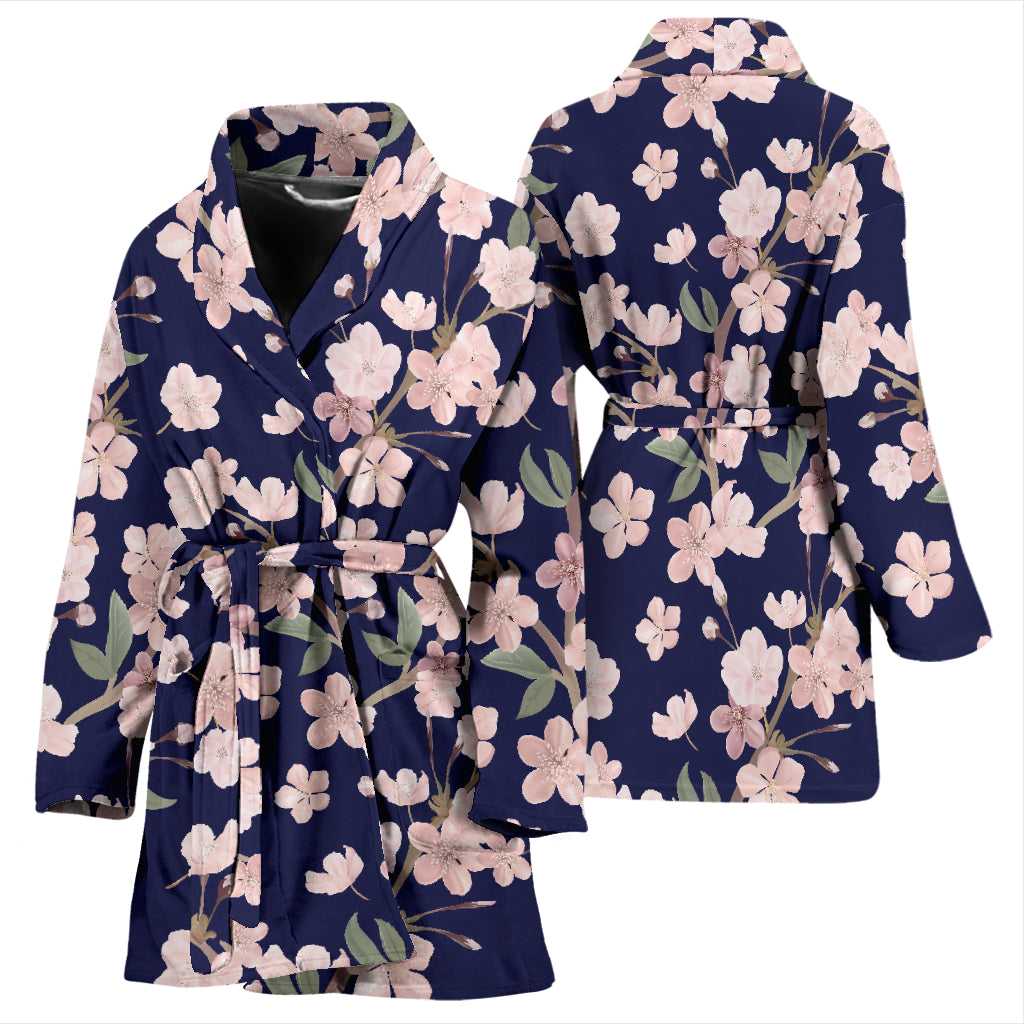 Sakura Print Design LKS301 Women Bathrobe