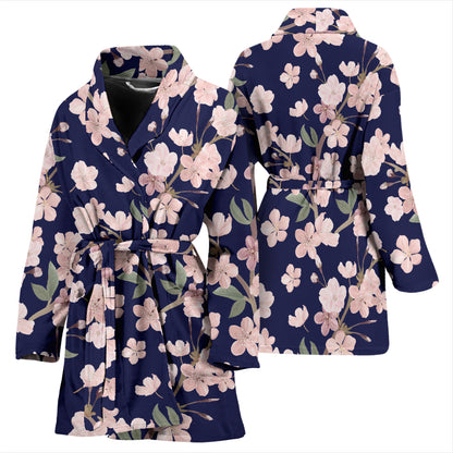 Sakura Print Design LKS301 Women Bathrobe