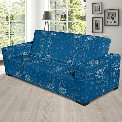 Bandana Blue Print Design LKS301 Sofa Slipcover
