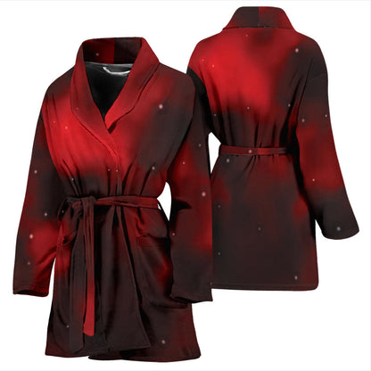 Nebula Pattern Print Design A03 Women Bathrobe