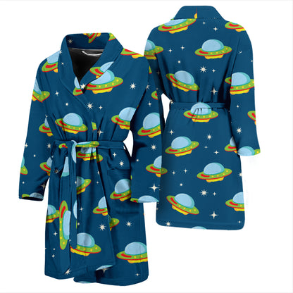 UFO Print Design LKS305 Men Bathrobe