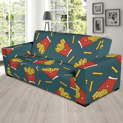 French Fried Pattern Print Design 04 Sofa Slipcover