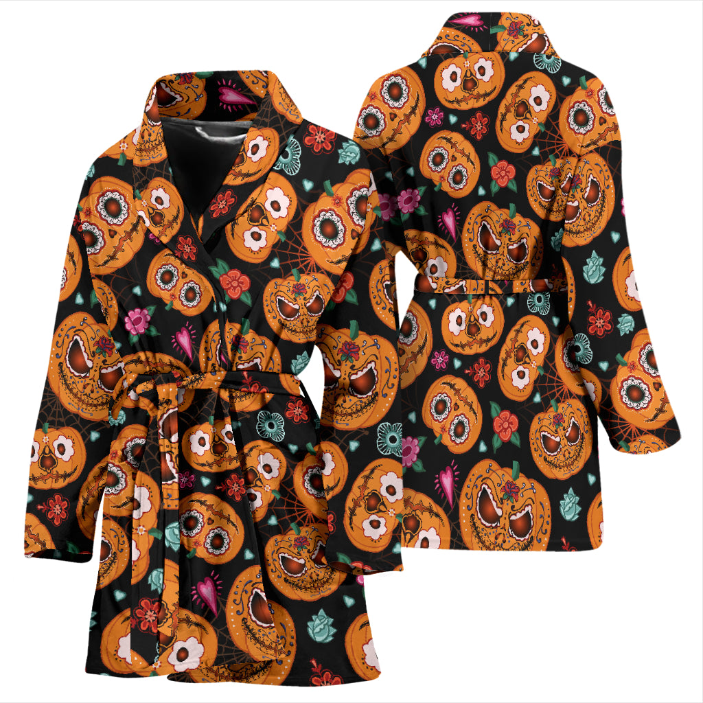 Halloween Print Design LKS402 Women Bathrobe
