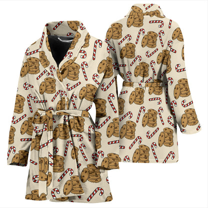 Cookie Pattern Print Design 04 Women Bathrobe