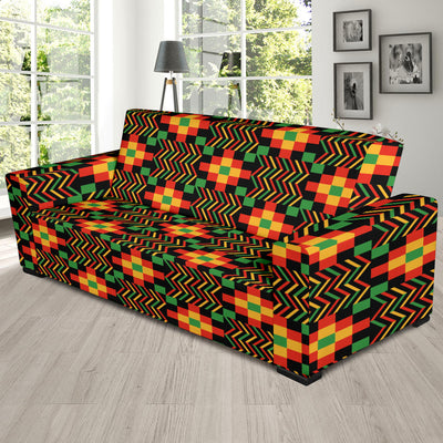 Kente Pattern Print Design 01 Sofa Slipcover