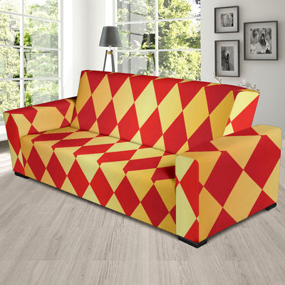 Harlequin Pattern Print Design 03 Sofa Slipcover