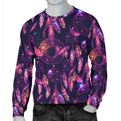 Dream catcher neon Men Long Sleeve Sweatshirt