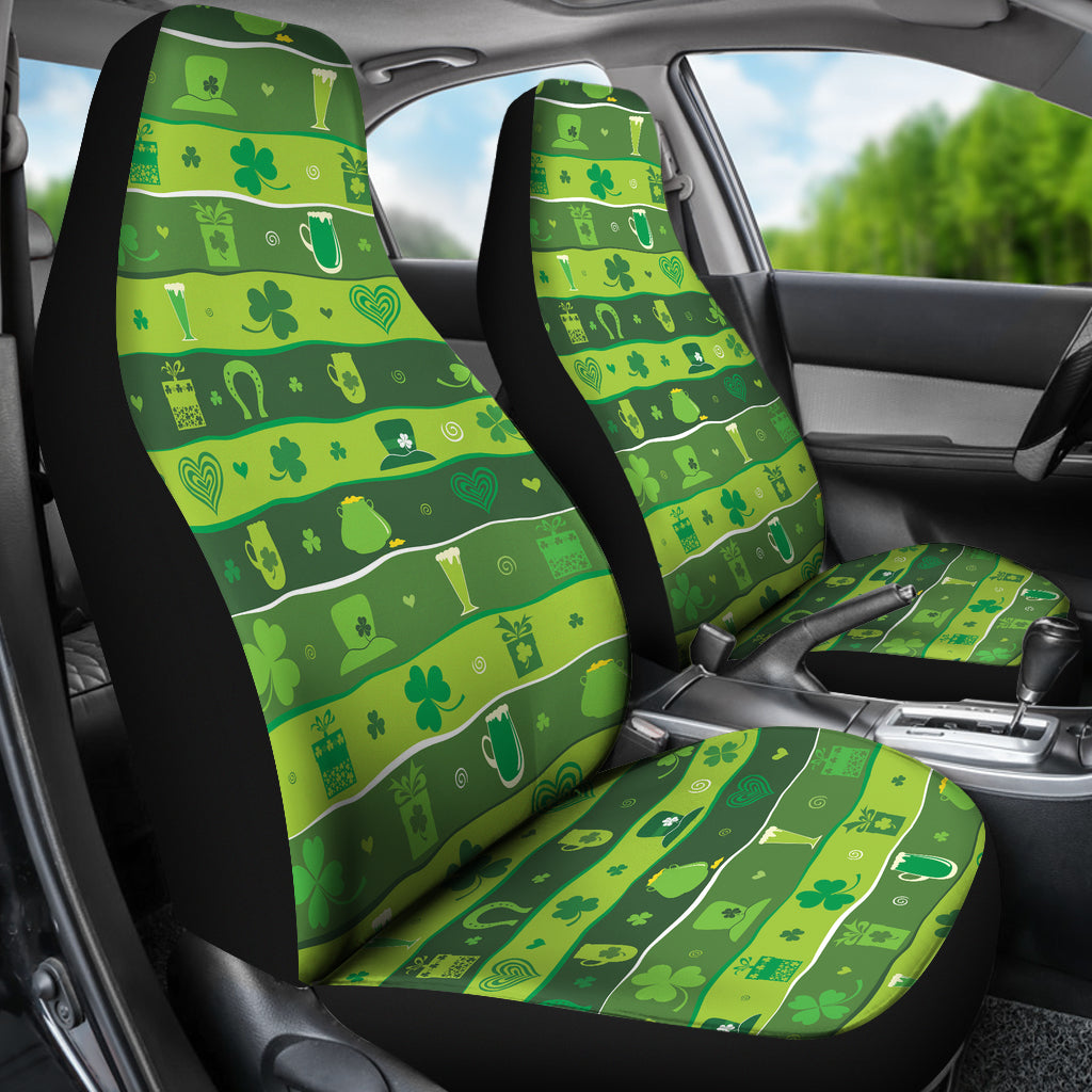 Shamrock Print Design LKS303 Car Seat Covers