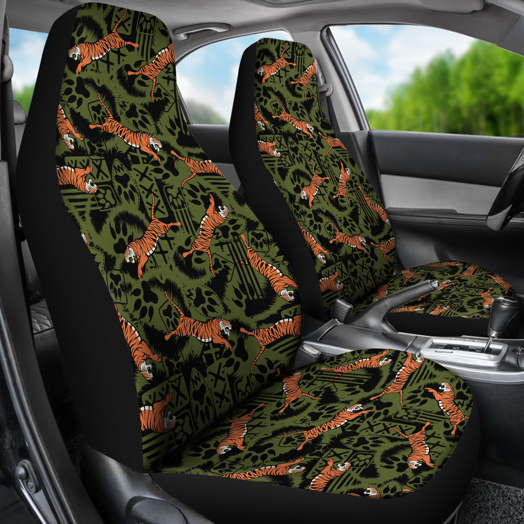 Tiger Pattern Print Design LKS303 Car Seat Covers