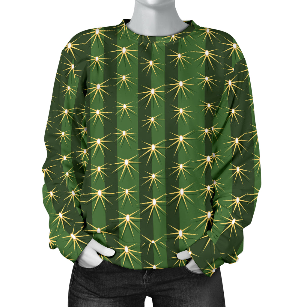 Cactus Skin Print Pattern Women Long Sleeve Sweatshirt