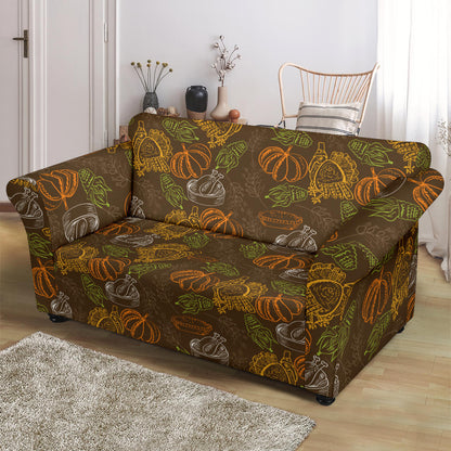 Thanksgiving Print Design LKS301 Loveseat Couch Slipcover