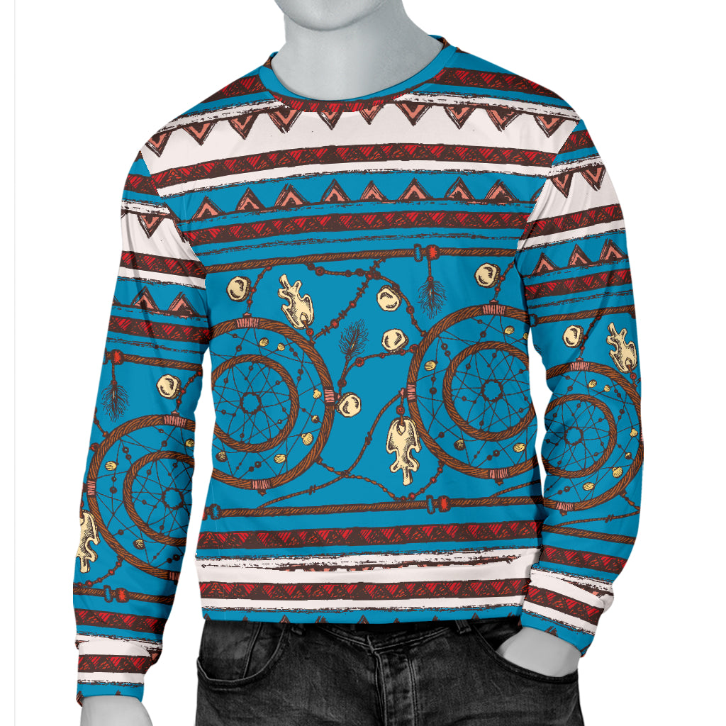 Dream catcher aztec Men Long Sleeve Sweatshirt